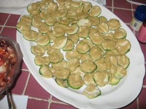 Sarah's Rawcotta Cheeze Stuffed Zucchini